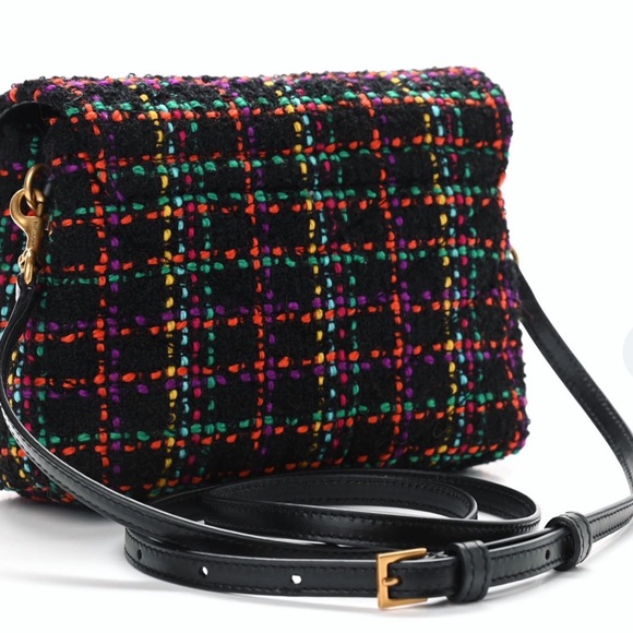 NWT Rare & Authentic YSL Saint Laurent LOULOU TOY STRAP "Y" LEATHER  Multi-Color - Picture 7 of 17